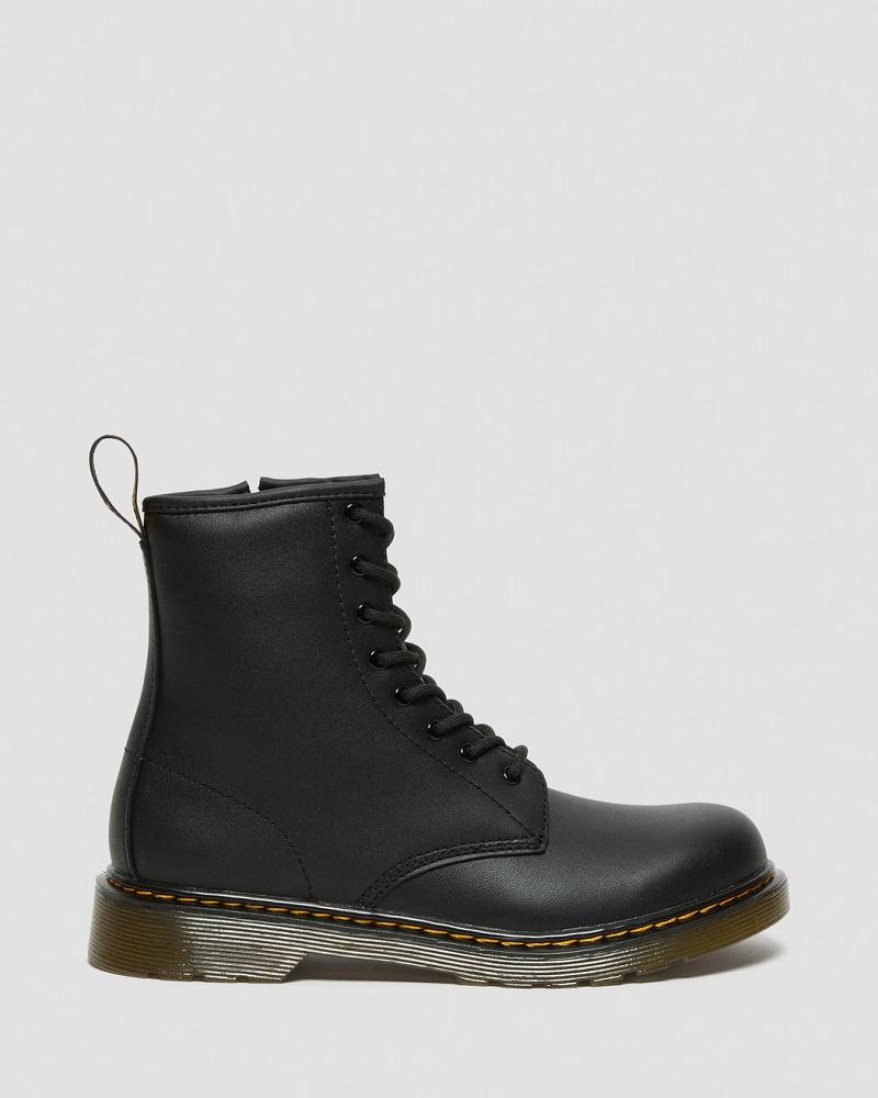 Dr Martens Youth 1460 Softy T Leren Veterlaarzen Kinderen Zwart | NL 110UZG